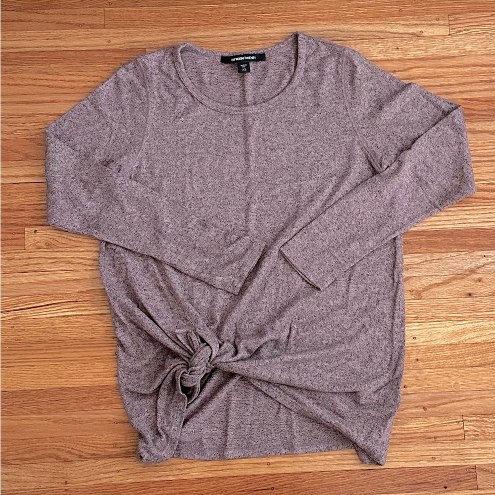 Fifteen Twenty knit Top with front tie Size XS